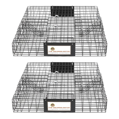 Rugged Ranch SQR Squirrelinator Live Squirrel Chipmunk 2 Door Trap Cage (2 Pack) - Angler's Pro Tackle & Outdoors