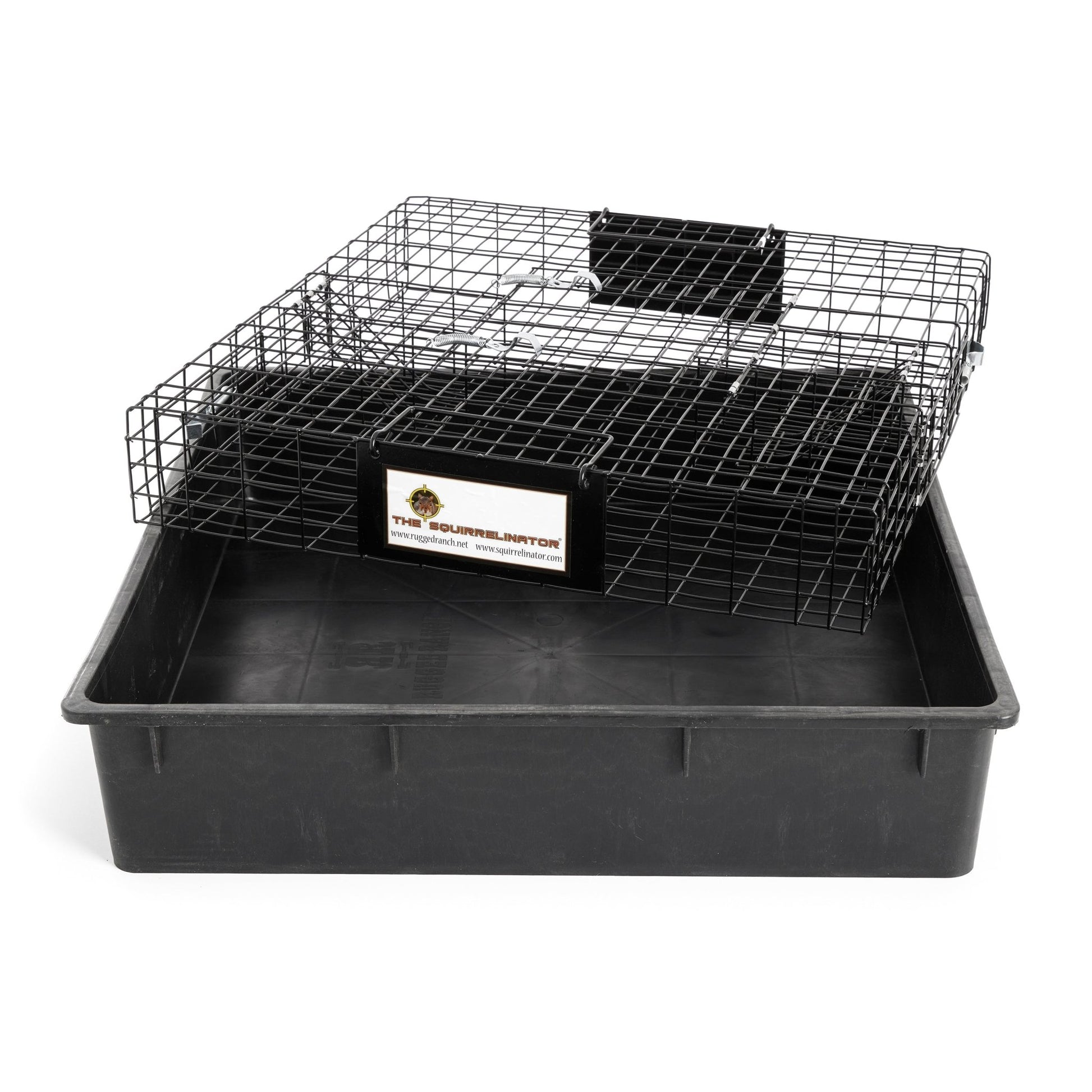 Rugged Ranch SQR Squirrelinator Live Squirrel Metal 2 Door Trap w/ Waste Pan - Angler's Pro Tackle & Outdoors