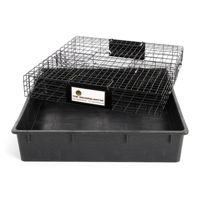Rugged Ranch SQR Squirrelinator Live Squirrel Metal 2 Door Trap w/ Waste Pan - Angler's Pro Tackle & Outdoors