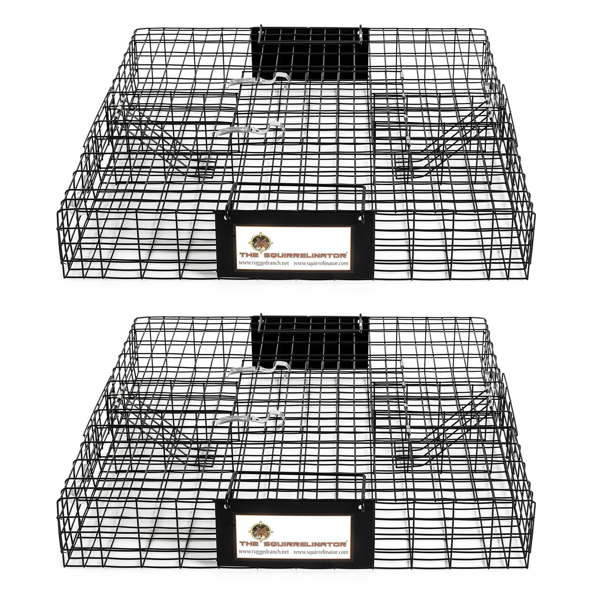 Rugged Ranch SQRTO Squirrelinator Squirrel 2 Door Trap Cage (2 Pack) - Angler's Pro Tackle & Outdoors
