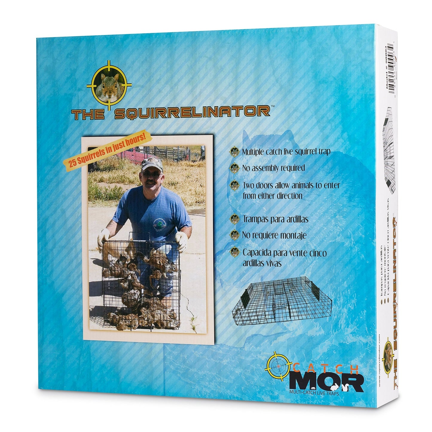 Rugged Ranch SQRTO Squirrelinator Trap CatchMor Live Animal 2 Door Metal Cage - Angler's Pro Tackle & Outdoors