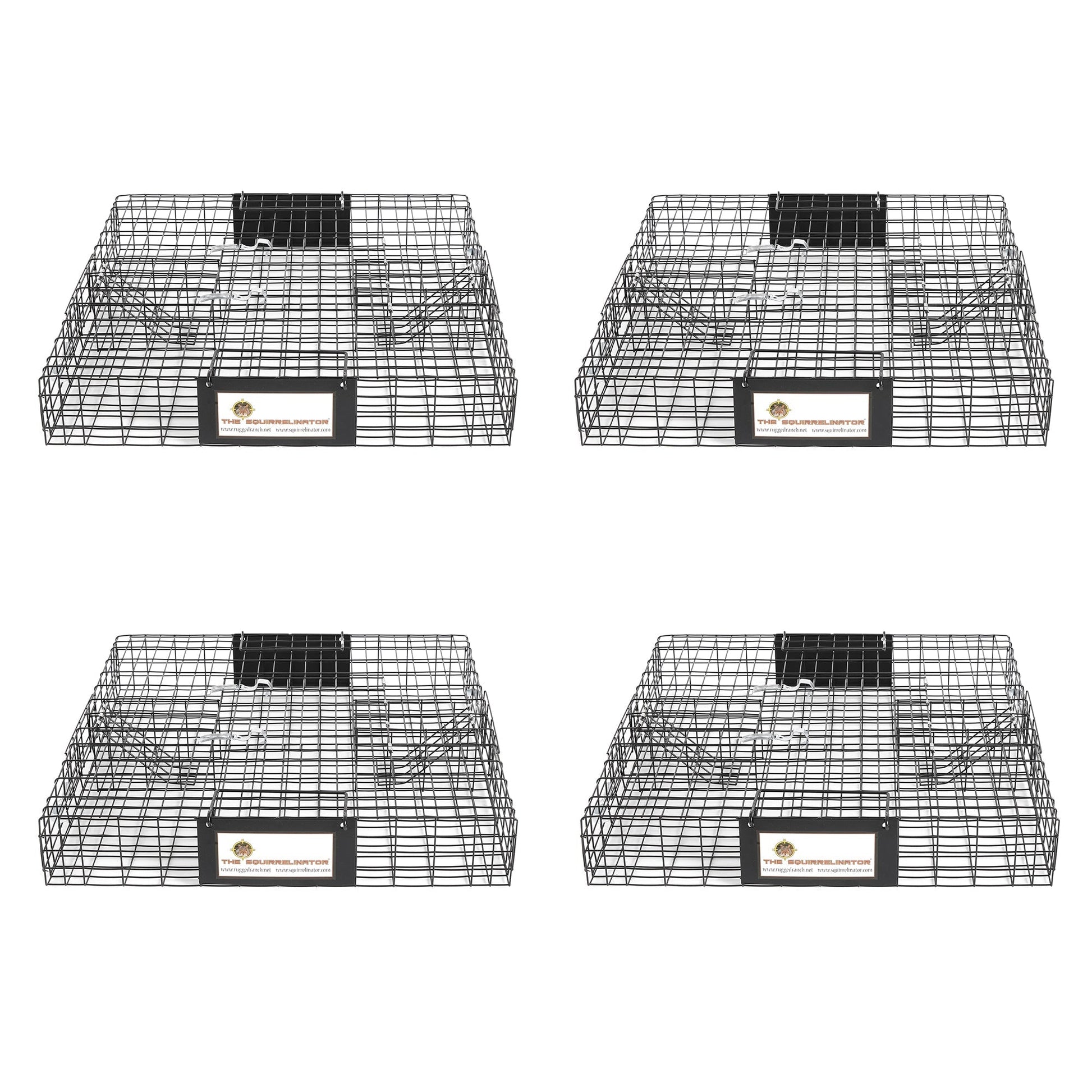 Rugged Ranch Squirrelinator Squirrel Chipmunk Metal 2 Door Trap Cage (4 Pack) - Angler's Pro Tackle & Outdoors