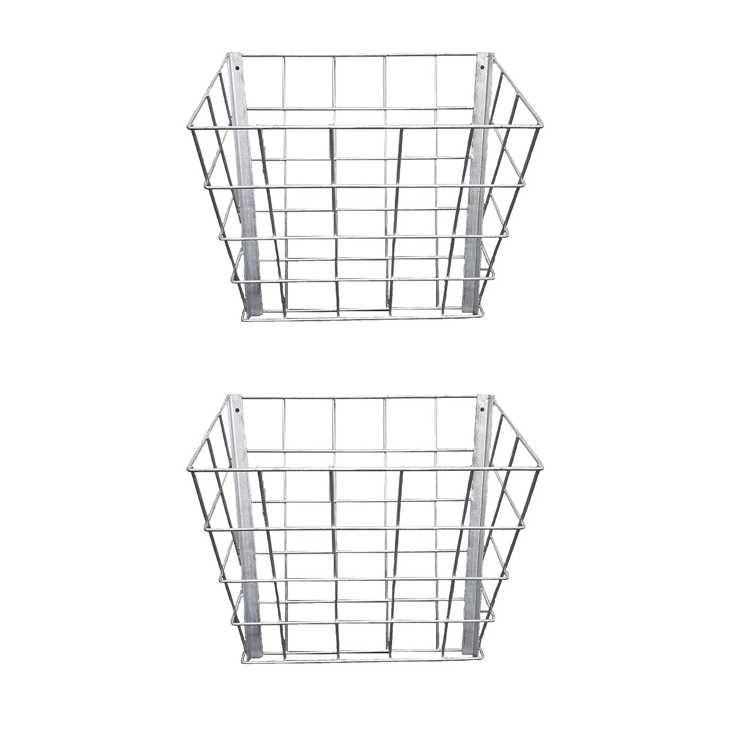 Rugged Ranch Wall Mounted Steel Sheep & Goat Livestock Hay Feeder Rack (2 Pack) - Angler's Pro Tackle & Outdoors
