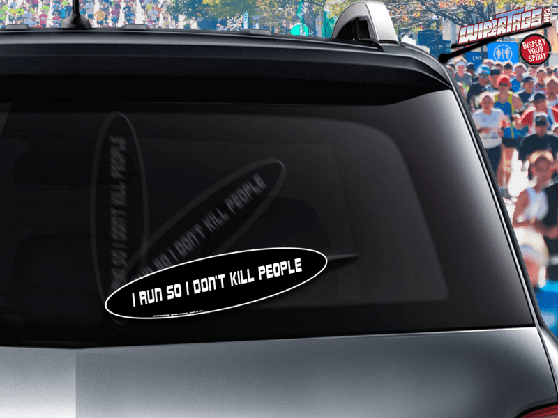 Running - I Run So I Don't Kill People WiperTags - Angler's Pro Tackle & Outdoors