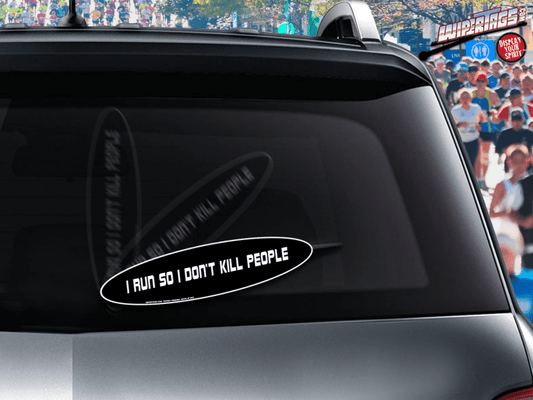 Running - I Run So I Don't Kill People WiperTags - Angler's Pro Tackle & Outdoors