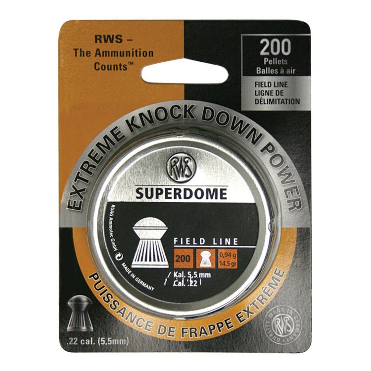 RWS Superdome .22 Airgun Pellet 200 Count Tin - Angler's Pro Tackle & Outdoors