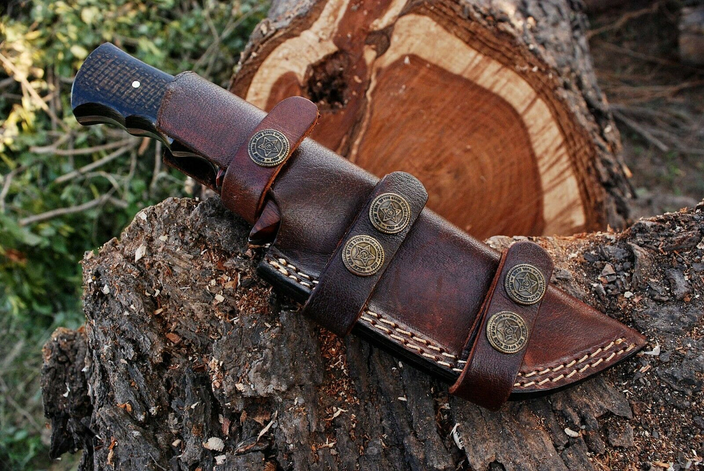 KBS Knives Custom Handmade Damascus Steel Hunting Knife
