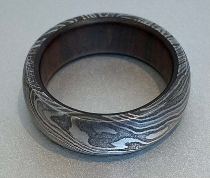KBS Knives Custom Damascus Steel Wedding Ring