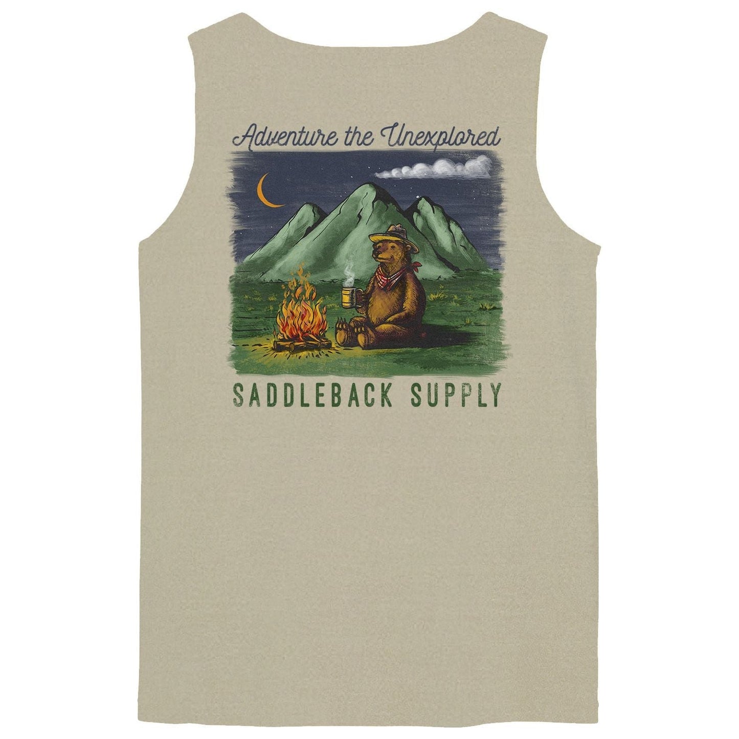 Saddleback Camping Bear Pigment Tank Top - Angler's Pro Tackle & Outdoors