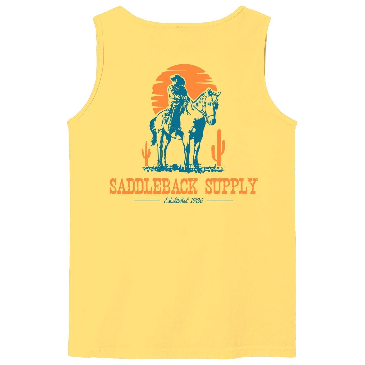 Saddleback Cowboy & Trusty Steed Pigment Tank Top - Angler's Pro Tackle & Outdoors
