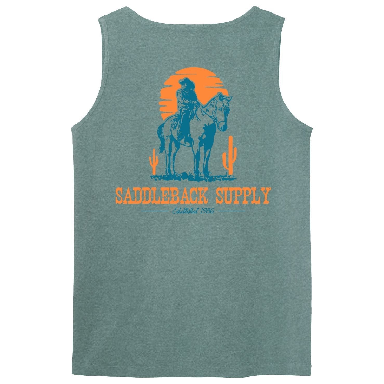 Saddleback Cowboy & Trusty Steed Pigment Tank Top - Angler's Pro Tackle & Outdoors