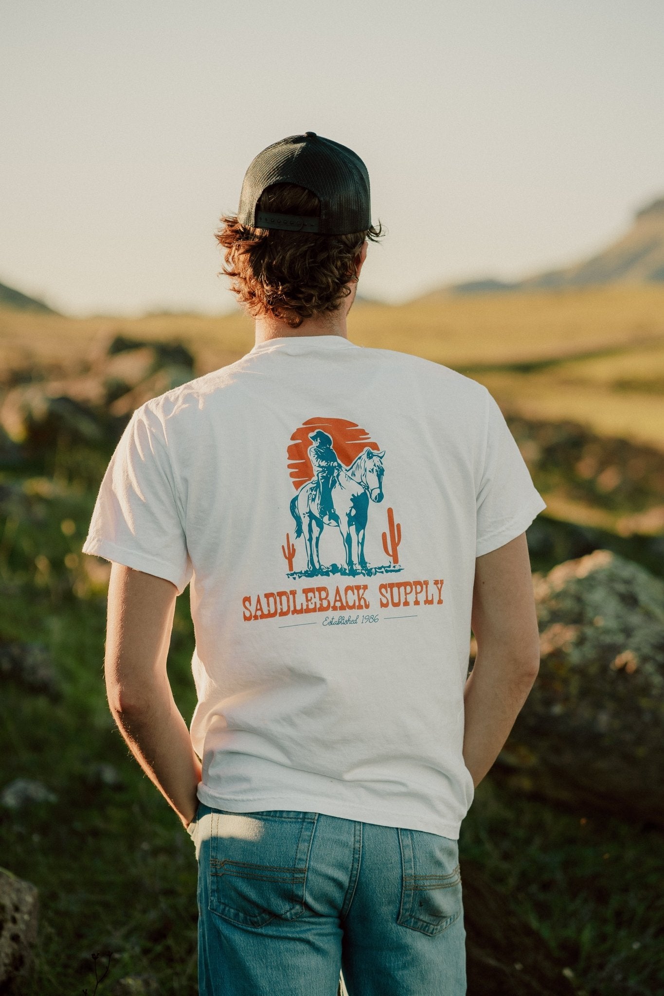 Saddleback Cowboy & Trusty Steed Pigment Tee - Angler's Pro Tackle & Outdoors