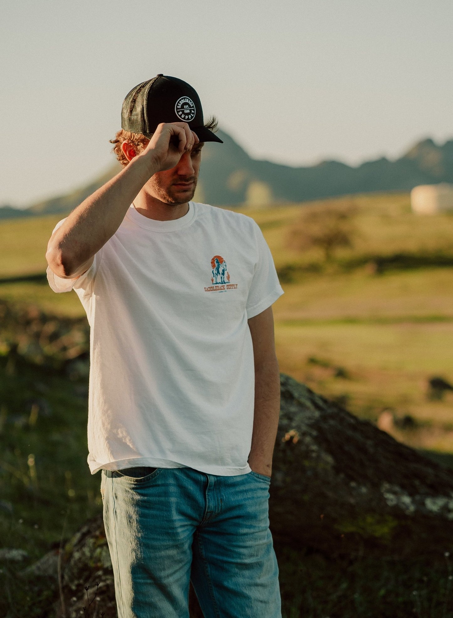 Saddleback Cowboy & Trusty Steed Pigment Tee - Angler's Pro Tackle & Outdoors