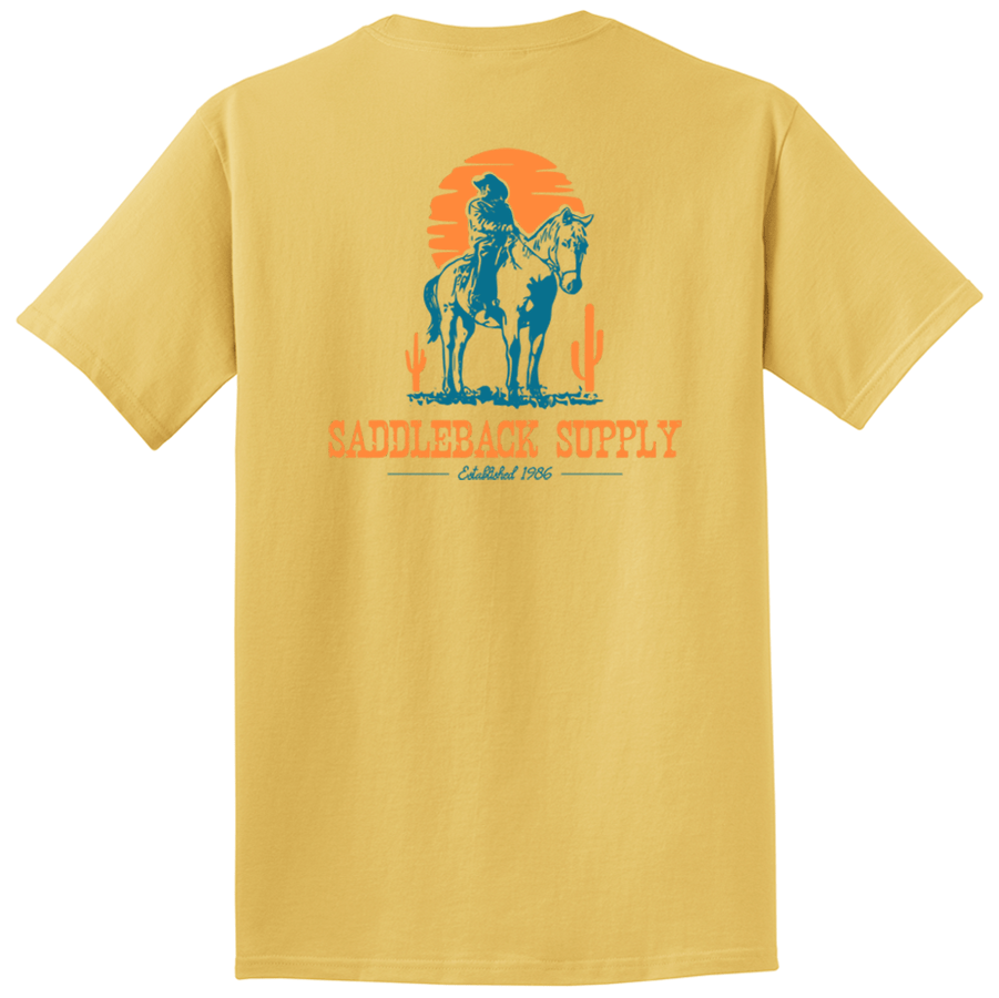 Saddleback Cowboy & Trusty Steed Pigment Tee - Angler's Pro Tackle & Outdoors