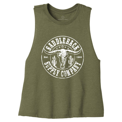 Saddleback Desert Skull Crop Top - Angler's Pro Tackle & Outdoors
