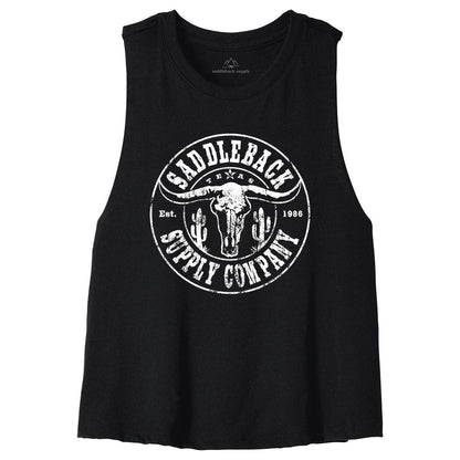 Saddleback Desert Skull Crop Top - Angler's Pro Tackle & Outdoors