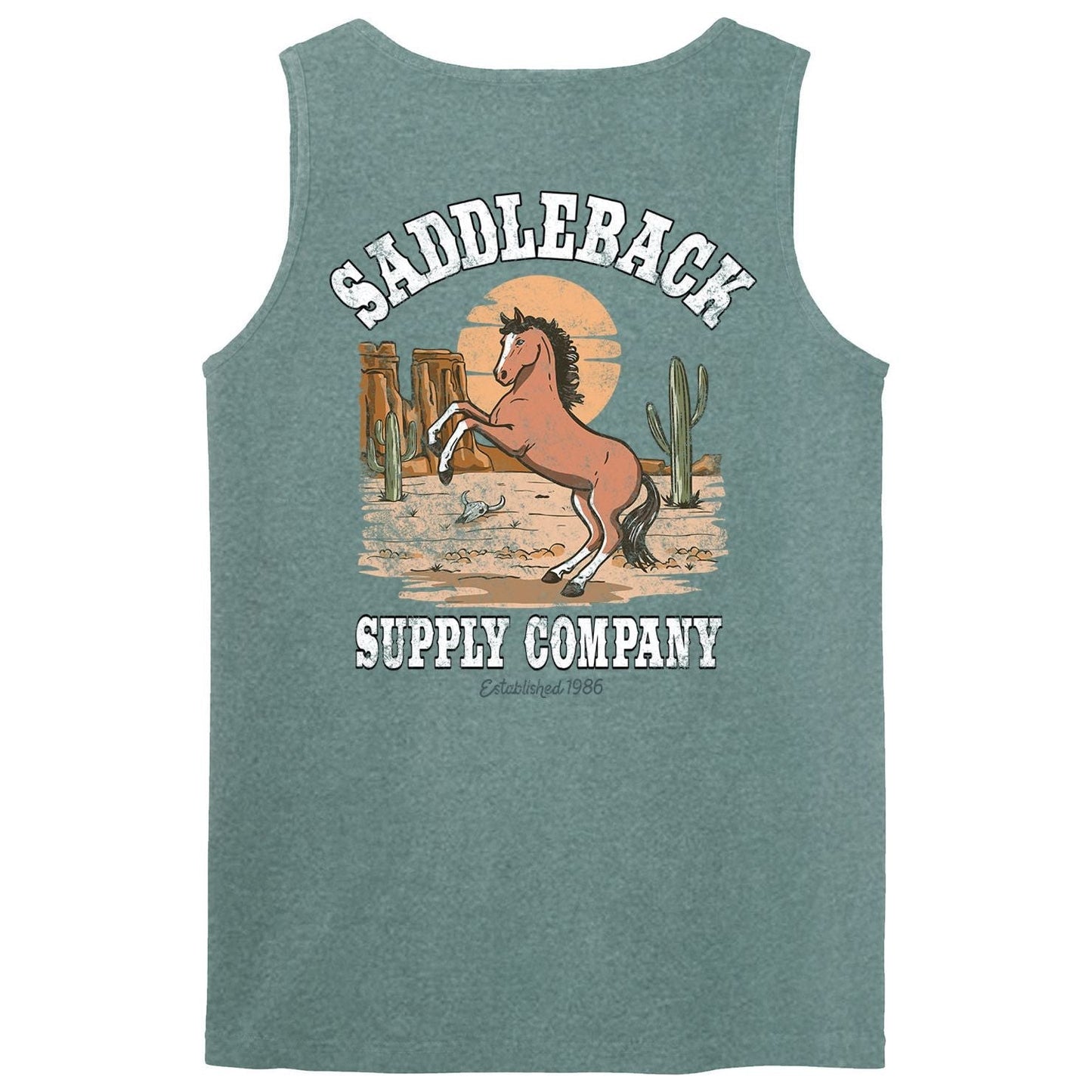 Saddleback Horse with No Name Pigment Tank Top - Angler's Pro Tackle & Outdoors