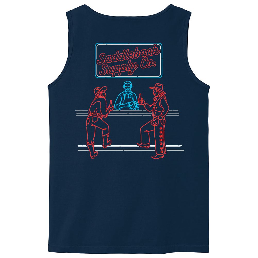 Saddleback Neon Lights Pigment Tank Top - Angler's Pro Tackle & Outdoors