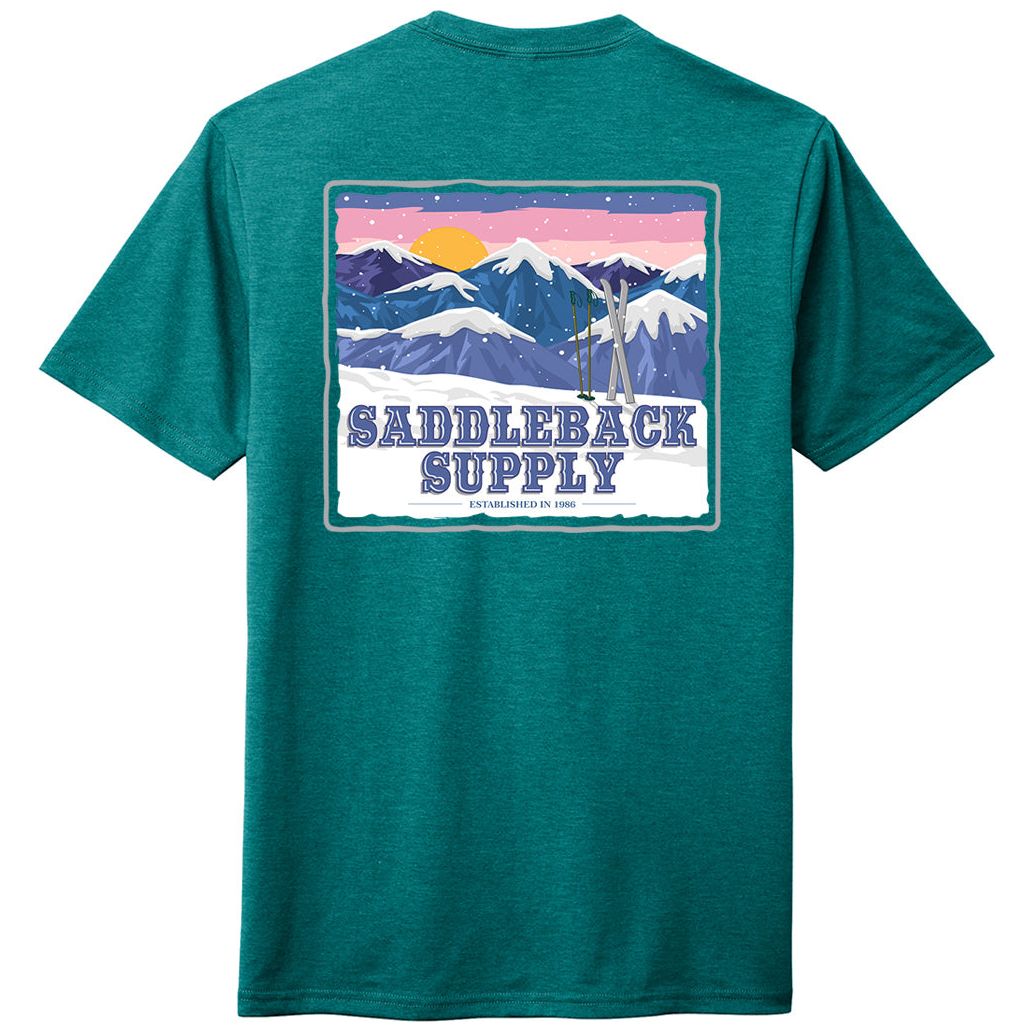 Saddleback Snowy Peaks Lightweight Tee - Angler's Pro Tackle & Outdoors