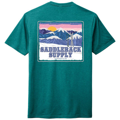 Saddleback Snowy Peaks Lightweight Tee - Angler's Pro Tackle & Outdoors