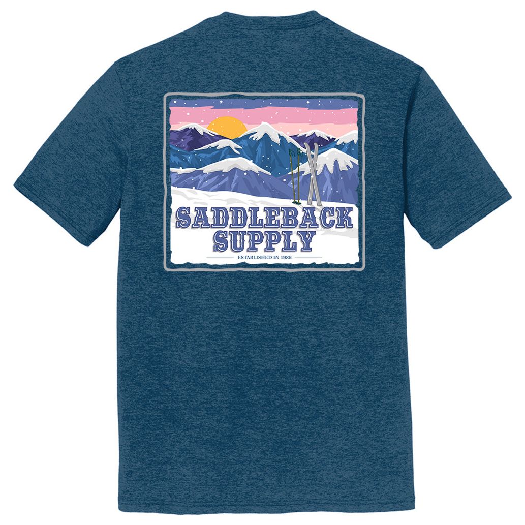 Saddleback Snowy Peaks Lightweight Tee - Angler's Pro Tackle & Outdoors