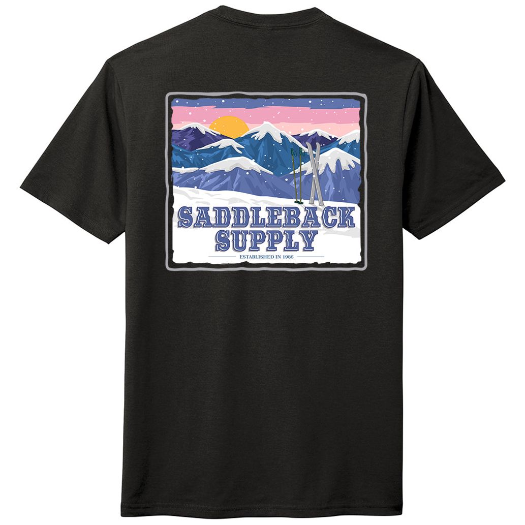Saddleback Snowy Peaks Lightweight Tee - Angler's Pro Tackle & Outdoors