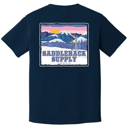 Saddleback Snowy Peaks Pigment Tee - Angler's Pro Tackle & Outdoors