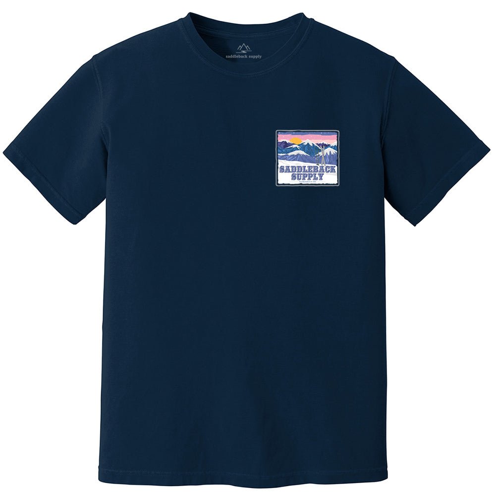 Saddleback Snowy Peaks Pigment Tee - Angler's Pro Tackle & Outdoors