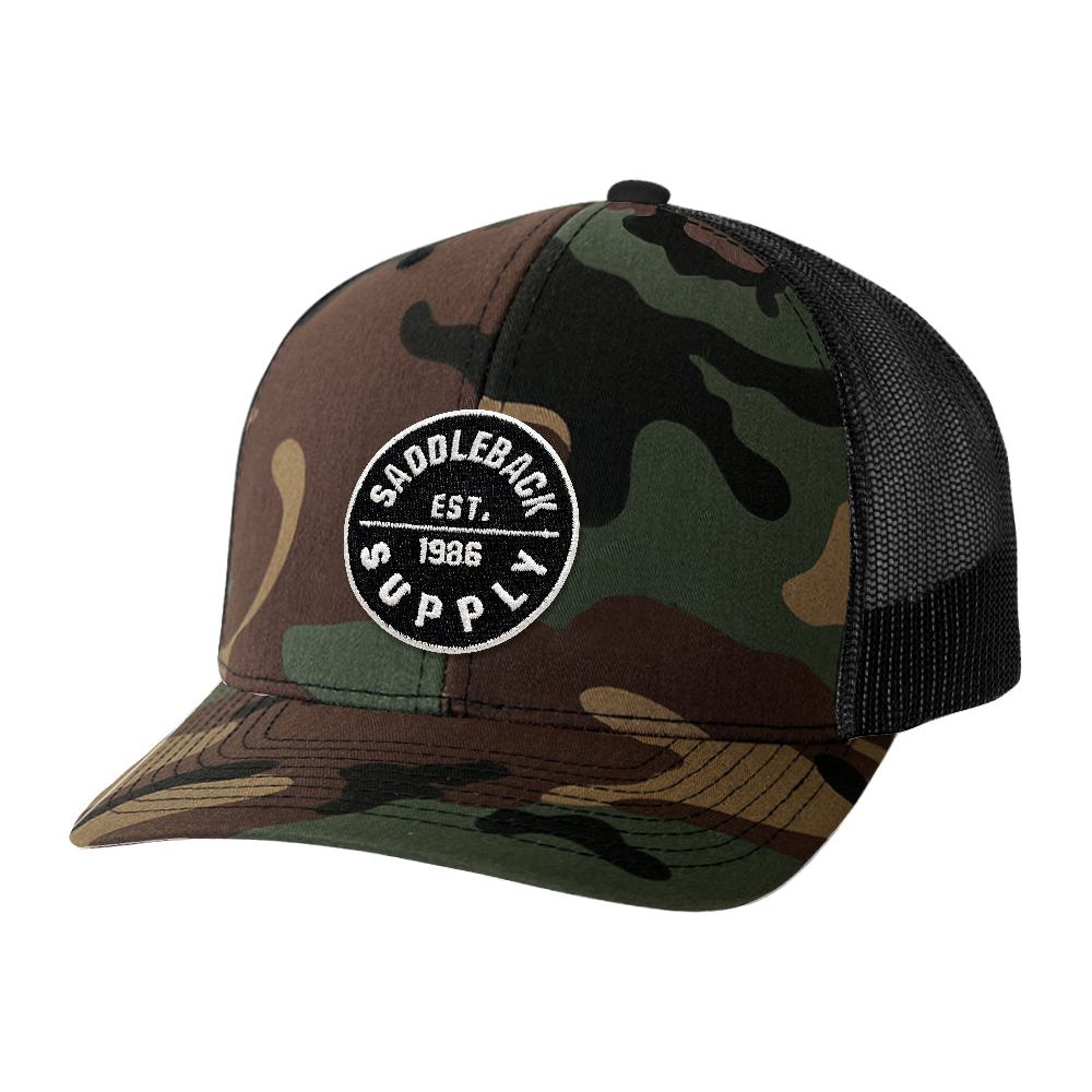 Saddleback Supply Classic Circle Patch Black Snapback - Angler's Pro Tackle & Outdoors