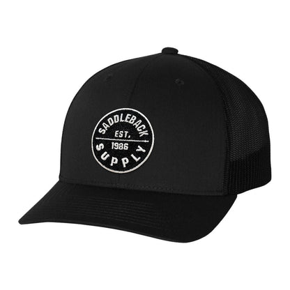Saddleback Supply Classic Circle Patch Black Snapback - Angler's Pro Tackle & Outdoors
