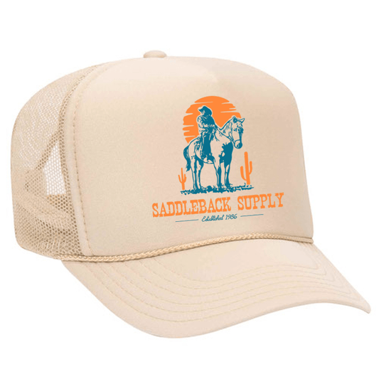 Saddleback Supply Cowboy & Trusty Steed Tan Foam Hat - Angler's Pro Tackle & Outdoors