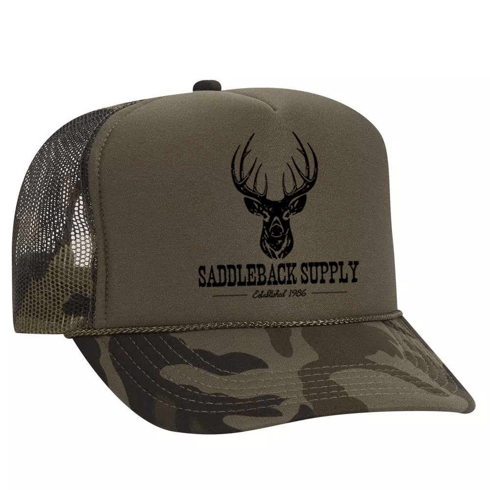 Saddleback Supply Deer Hunting Dark Camo Foam Hat - Angler's Pro Tackle & Outdoors