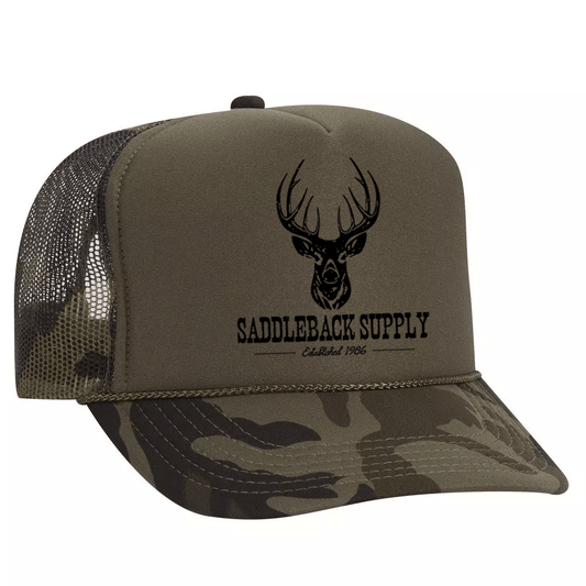 Saddleback Supply Deer Hunting Dark Camo Foam Hat - Angler's Pro Tackle & Outdoors