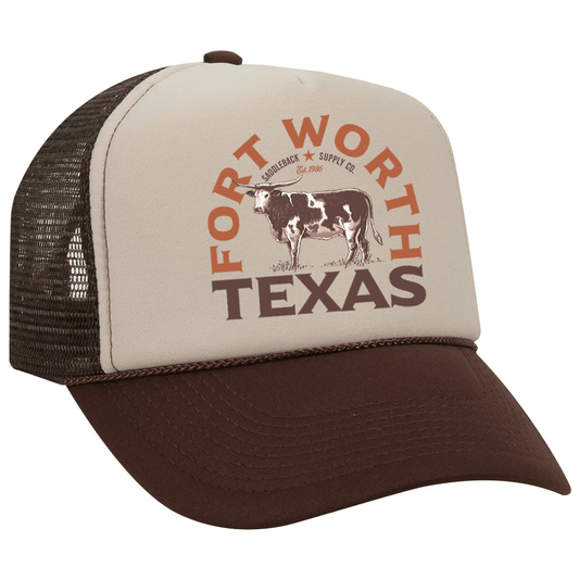 Saddleback Supply Texas Longhorn Brown Tan Foam Hat - Angler's Pro Tackle & Outdoors