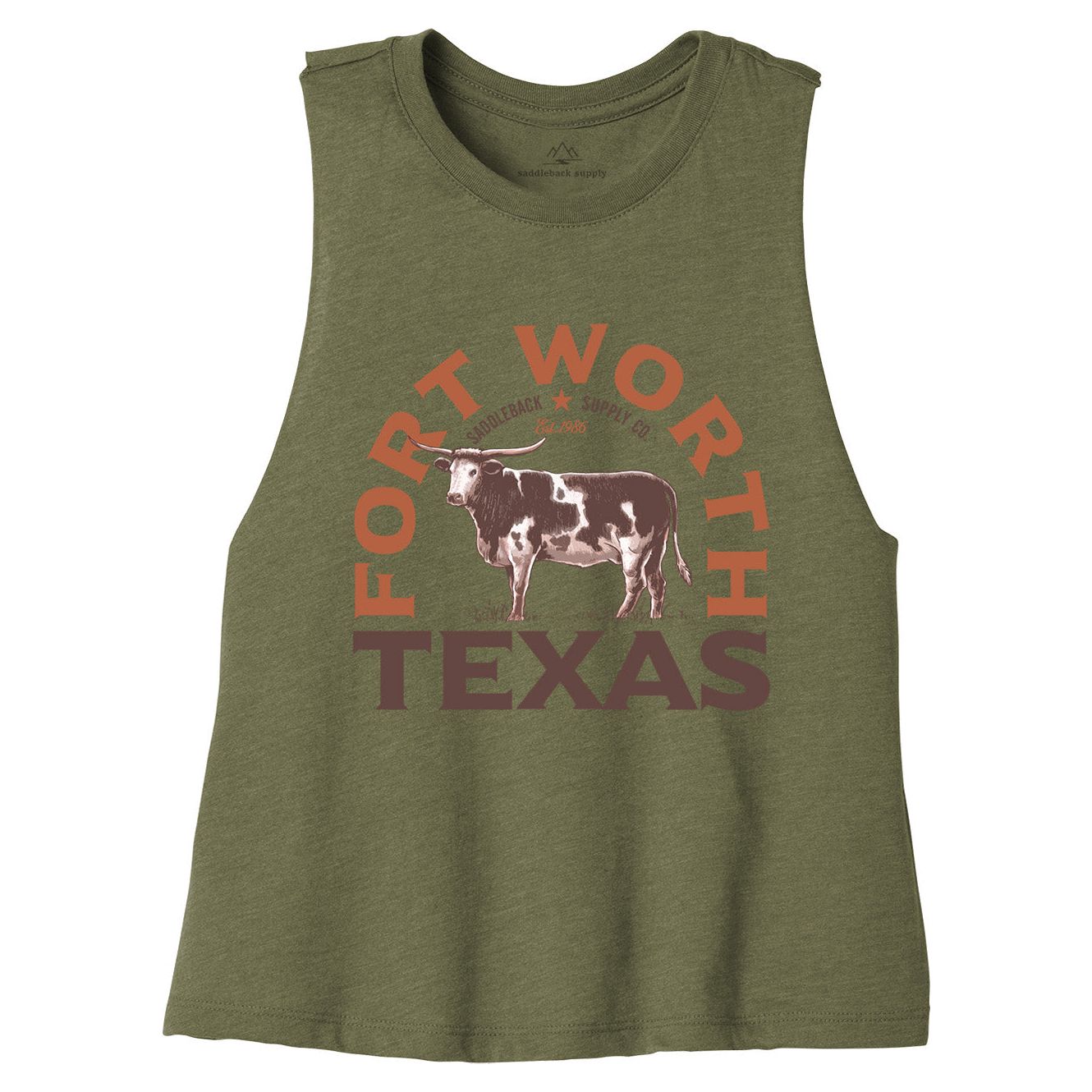 Saddleback Texas Longhorn Crop Top - Angler's Pro Tackle & Outdoors