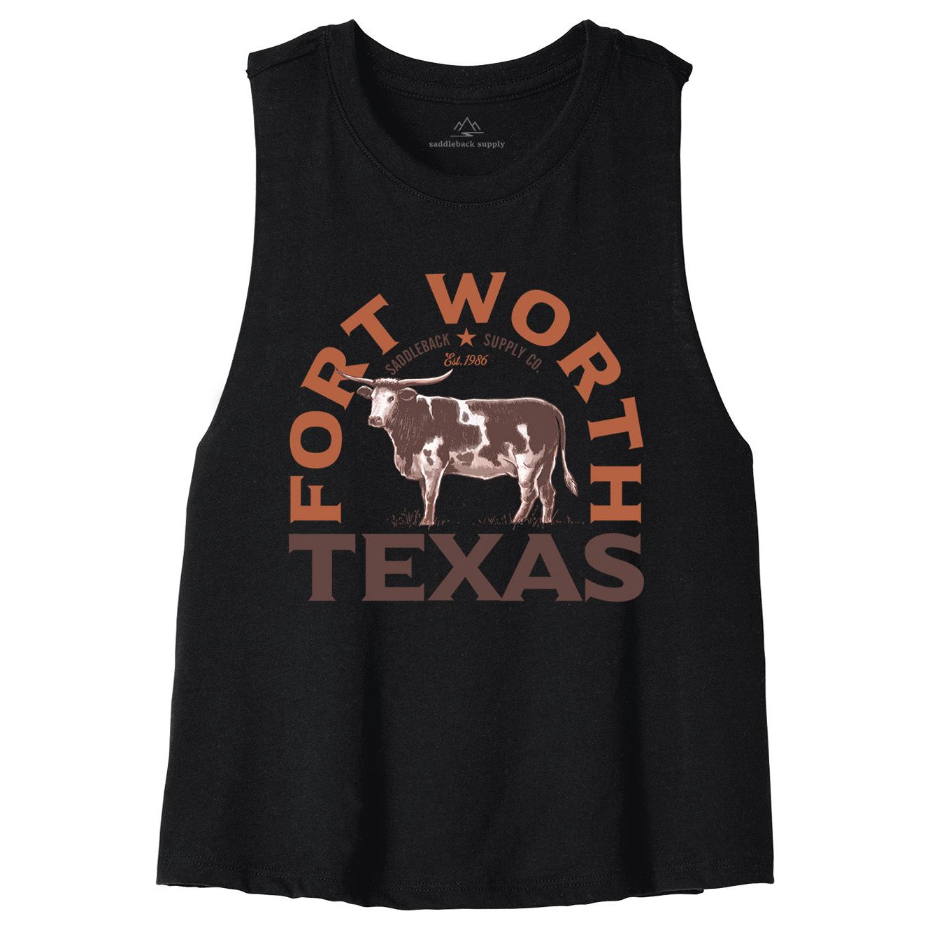 Saddleback Texas Longhorn Crop Top - Angler's Pro Tackle & Outdoors