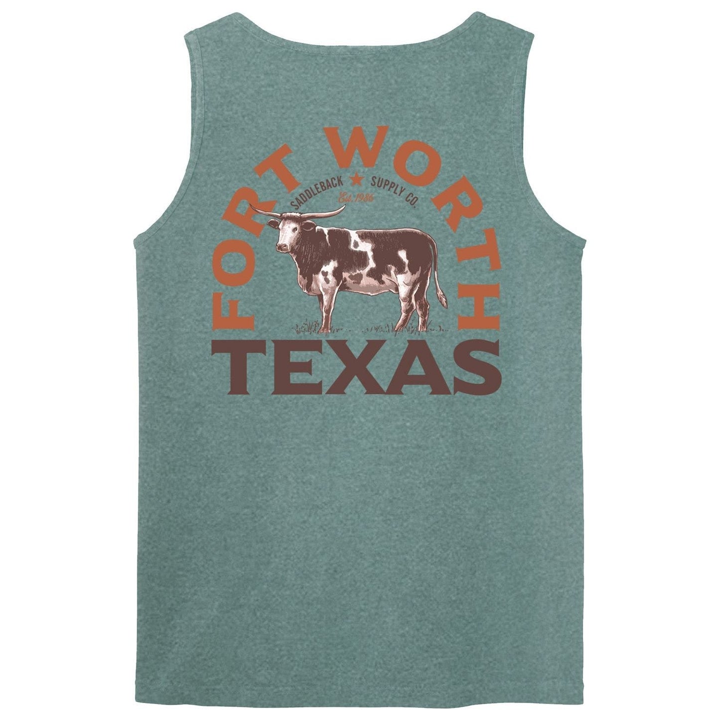 Saddleback Texas Longhorn Pigment Tank Top - Angler's Pro Tackle & Outdoors