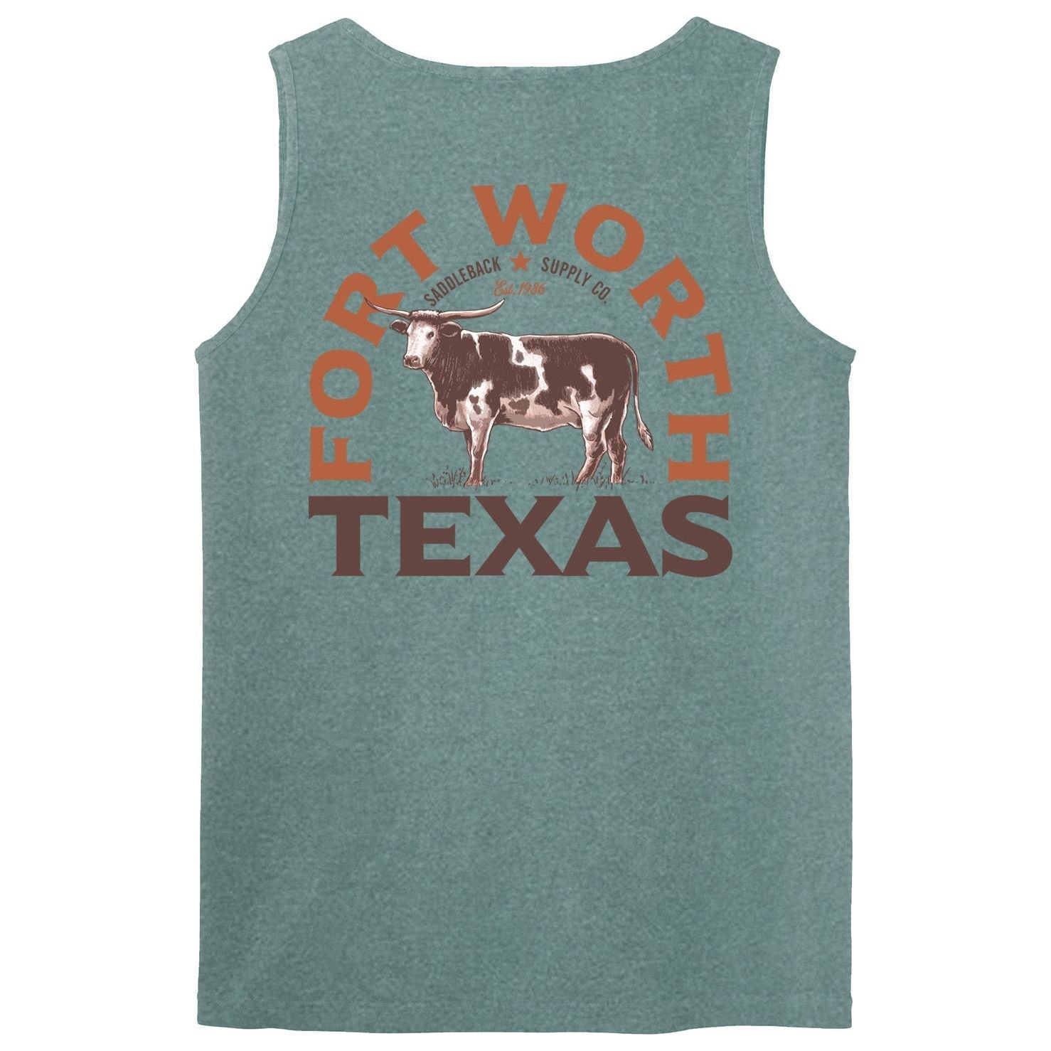Saddleback Texas Longhorn Pigment Tank Top - Angler's Pro Tackle & Outdoors