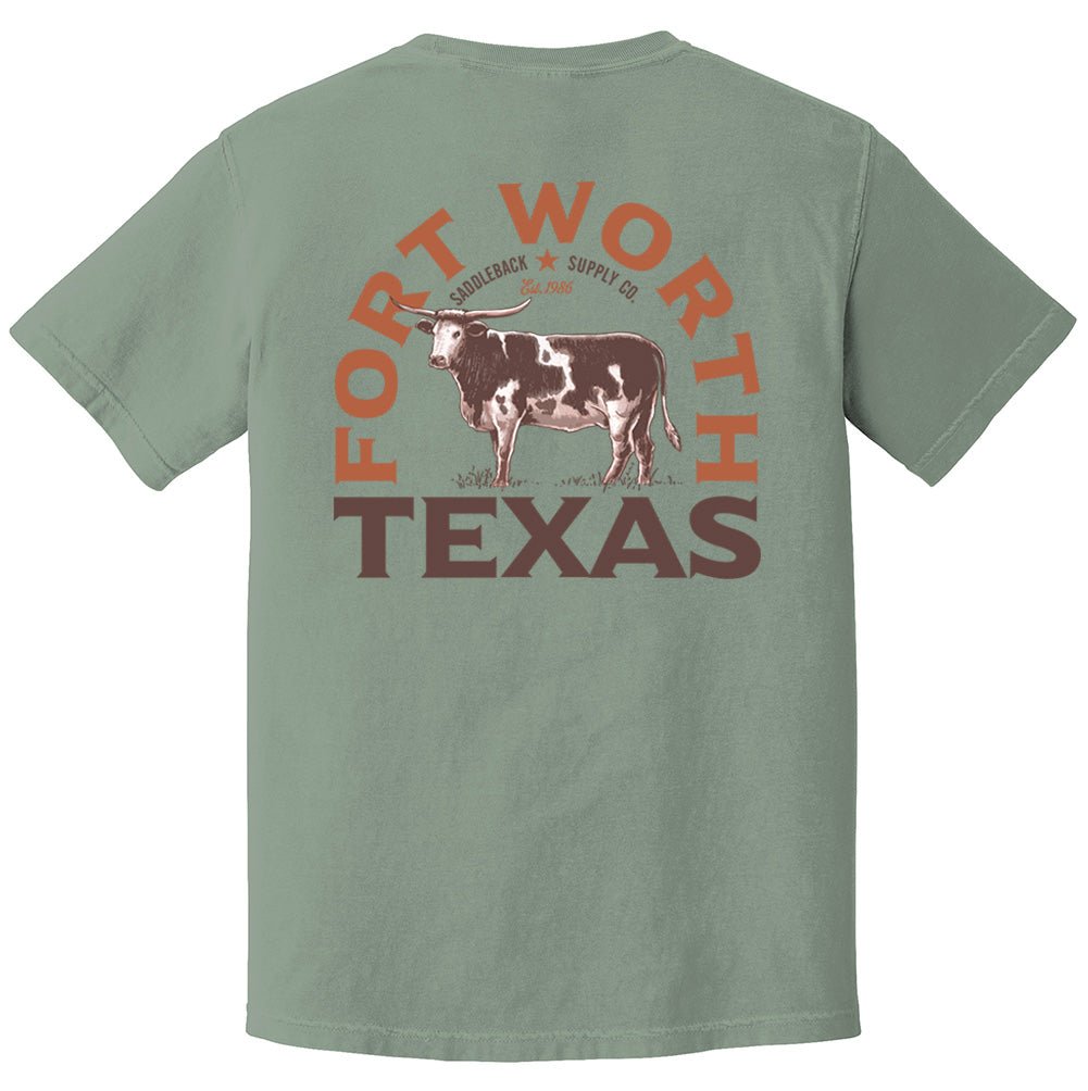 Saddleback Texas Longhorn Pigment Tee - Angler's Pro Tackle & Outdoors