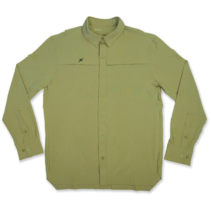 Xotic - Long Sleeve Solid Lifestyle Button Down w/ REPEL-X
