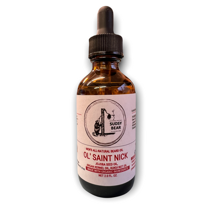 Sudsy Bear Ol' Saint Nick Organic Beard Oil