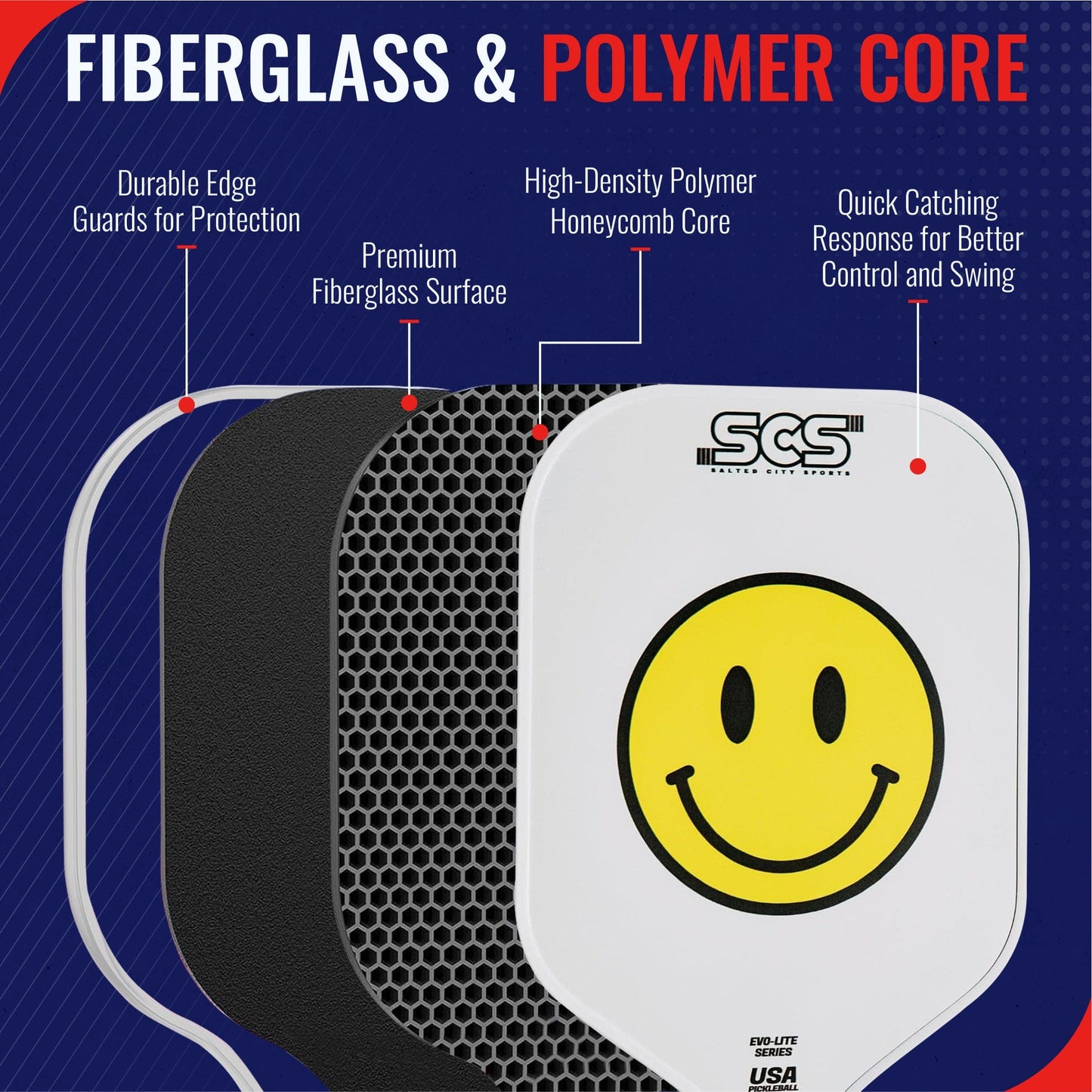 Salted City Sports The Happy Paddle | Evo-Lite Series