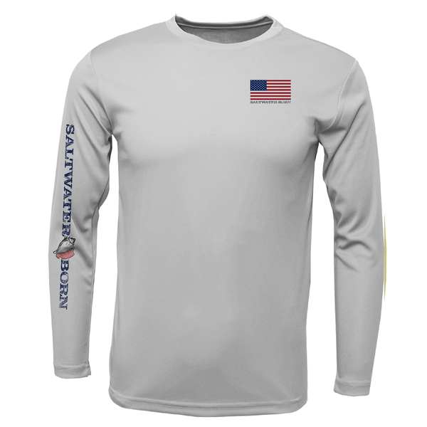 Saltwater Born Action Tarpon Long Sleeve UPF 50+ Dry - Fit Shirt - Angler's Pro Tackle & Outdoors