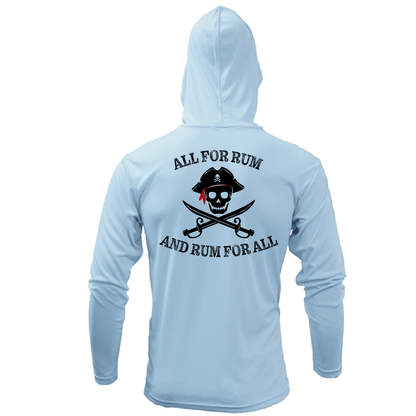 Saltwater Born "All for Rum and Rum for All" Long Sleeve UPF 50+ Dry - Fit Hoodie - Angler's Pro Tackle & Outdoors