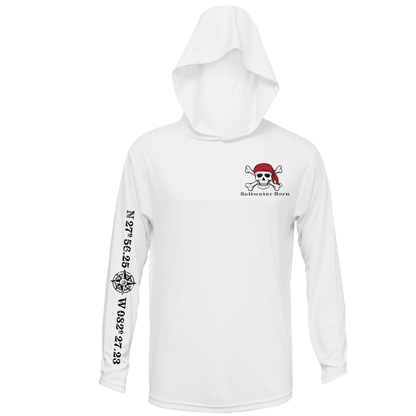 Saltwater Born "All for Rum and Rum for All" Long Sleeve UPF 50+ Dry - Fit Hoodie - Angler's Pro Tackle & Outdoors