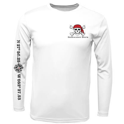 Saltwater Born "All for Rum and Rum for All" Long Sleeve UPF 50+ Dry - Fit Shirt - Angler's Pro Tackle & Outdoors