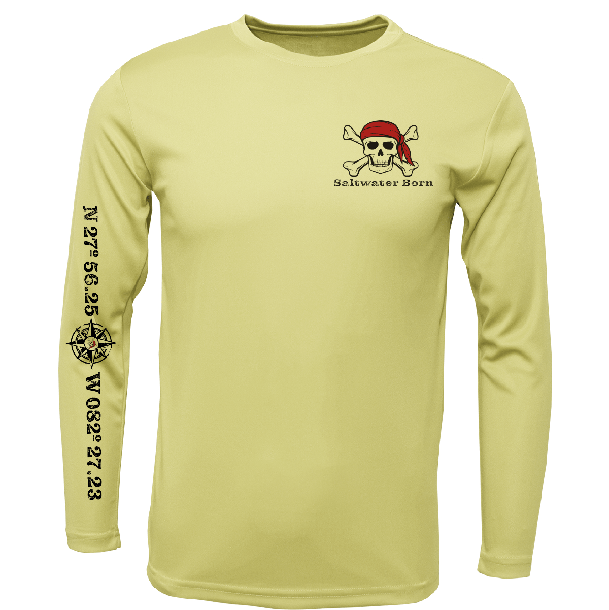 Saltwater Born "All for Rum and Rum for All" Long Sleeve UPF 50+ Dry - Fit Shirt - Angler's Pro Tackle & Outdoors