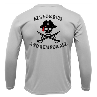 Saltwater Born "All for Rum and Rum for All" Long Sleeve UPF 50+ Dry - Fit Shirt - Angler's Pro Tackle & Outdoors