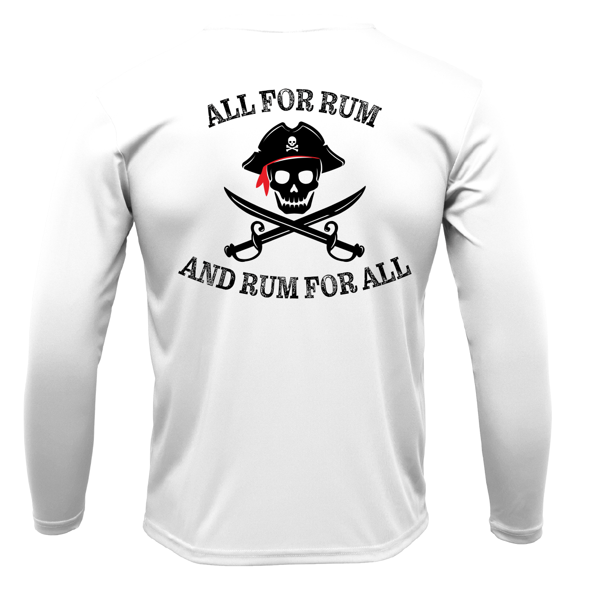 Saltwater Born "All for Rum and Rum for All" Long Sleeve UPF 50+ Dry - Fit Shirt - Angler's Pro Tackle & Outdoors