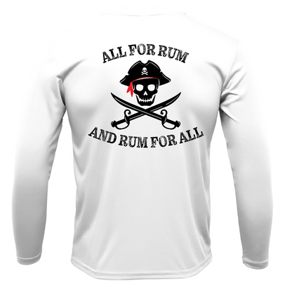 Saltwater Born "All for Rum and Rum for All" Long Sleeve UPF 50+ Dry - Fit Shirt - Angler's Pro Tackle & Outdoors